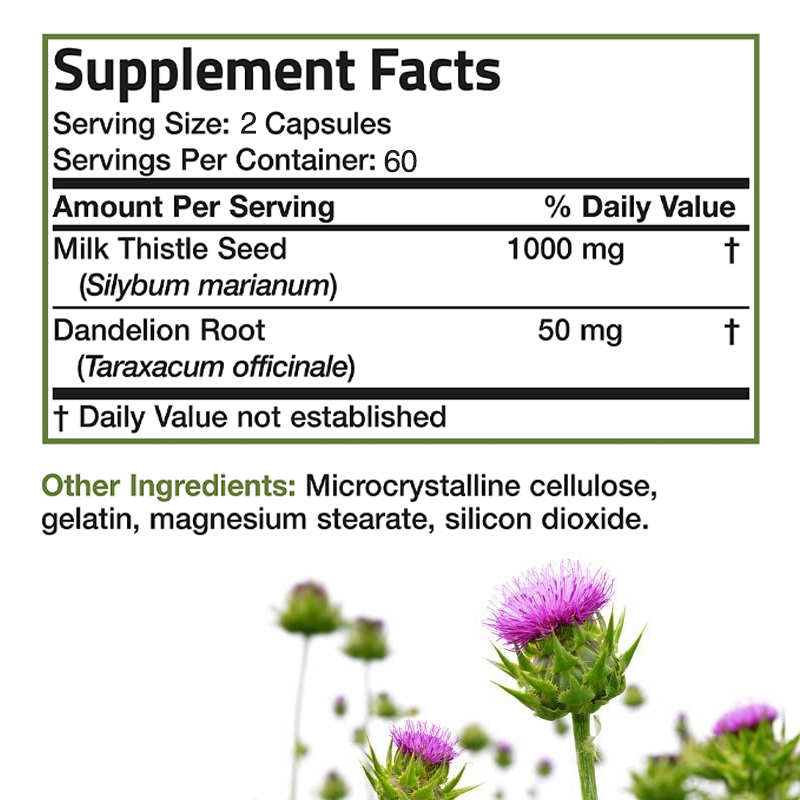 Премиальная добавка с растороп – обзор и цена Milk Thistle Silymarin